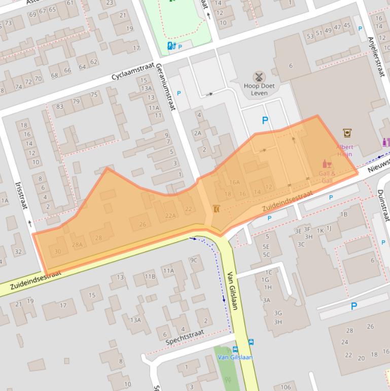 Kaart van postcodegebied 4921XM.