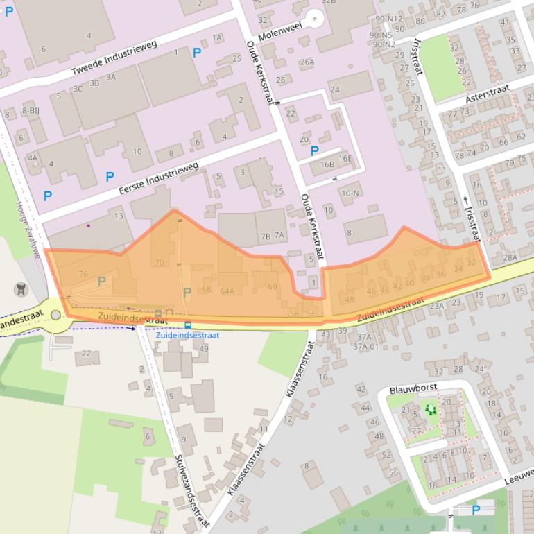 Kaart van postcodegebied 4921XN.