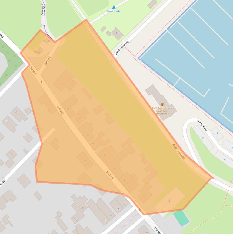 Kaart van postcodegebied 4924BD.