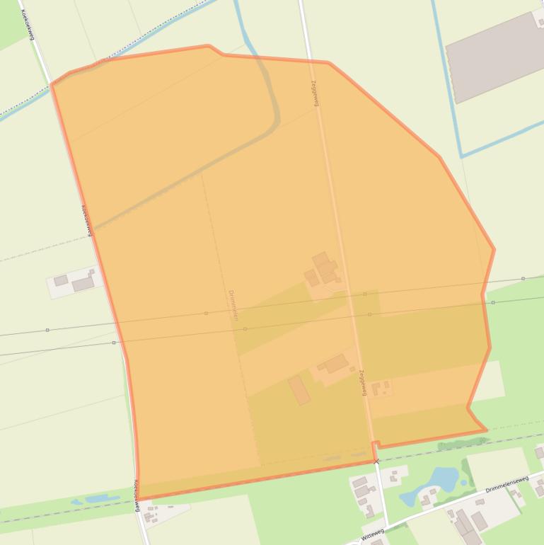 Kaart van postcodegebied 4924EC.