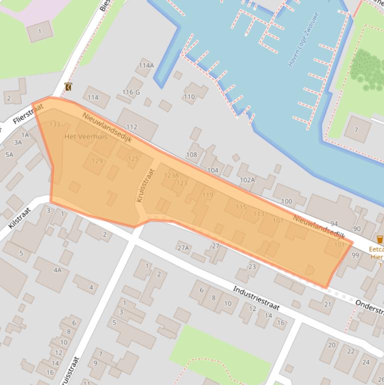 Kaart van postcodegebied 4926AP.