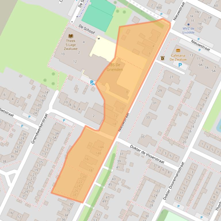 Kaart van postcodegebied 4926AX.