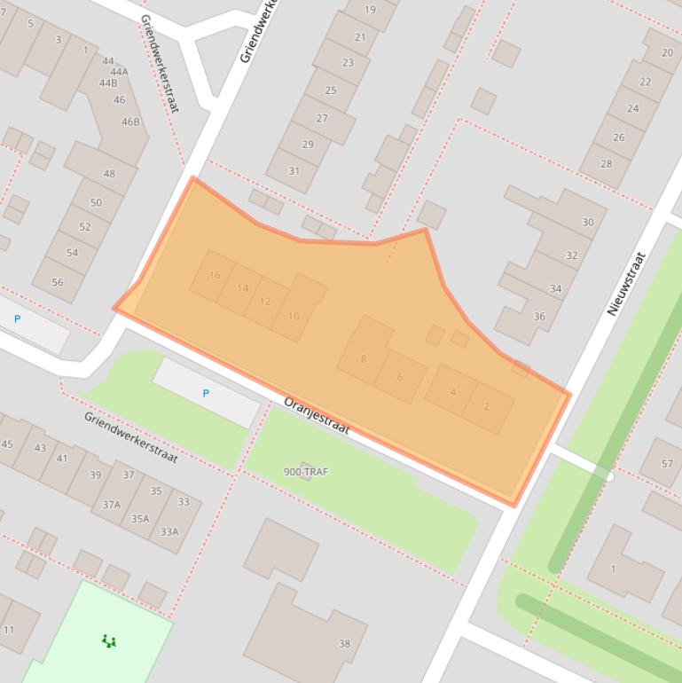 Kaart van postcodegebied 4926BB.