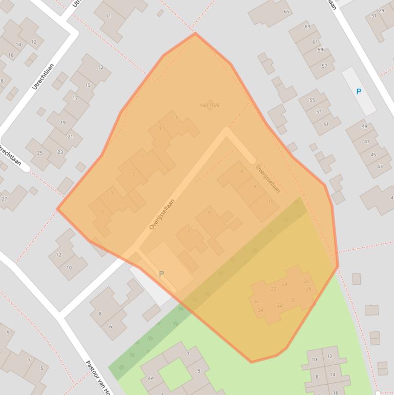 Kaart van postcodegebied 4926CJ.