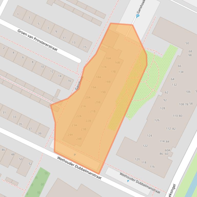 Kaart van postcodegebied 4926CM.
