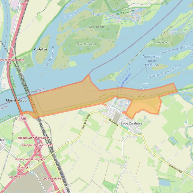 Kaart van postcodegebied 4926CZ.