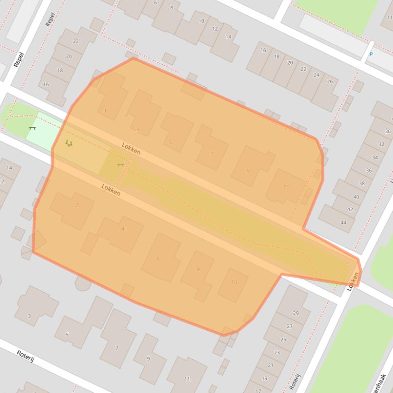 Kaart van postcodegebied 4926DG.