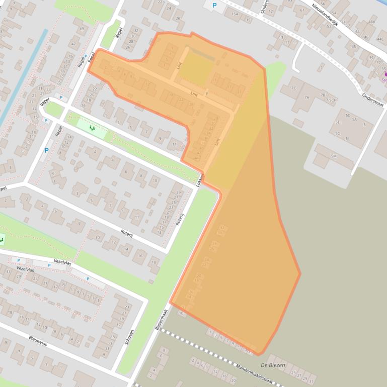 Kaart van postcodegebied 4926DH.