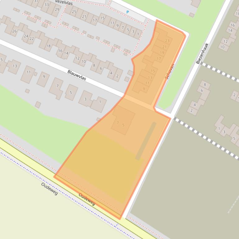 Kaart van postcodegebied 4926DR.