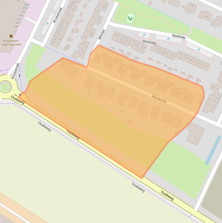 Kaart van postcodegebied 4926DS.