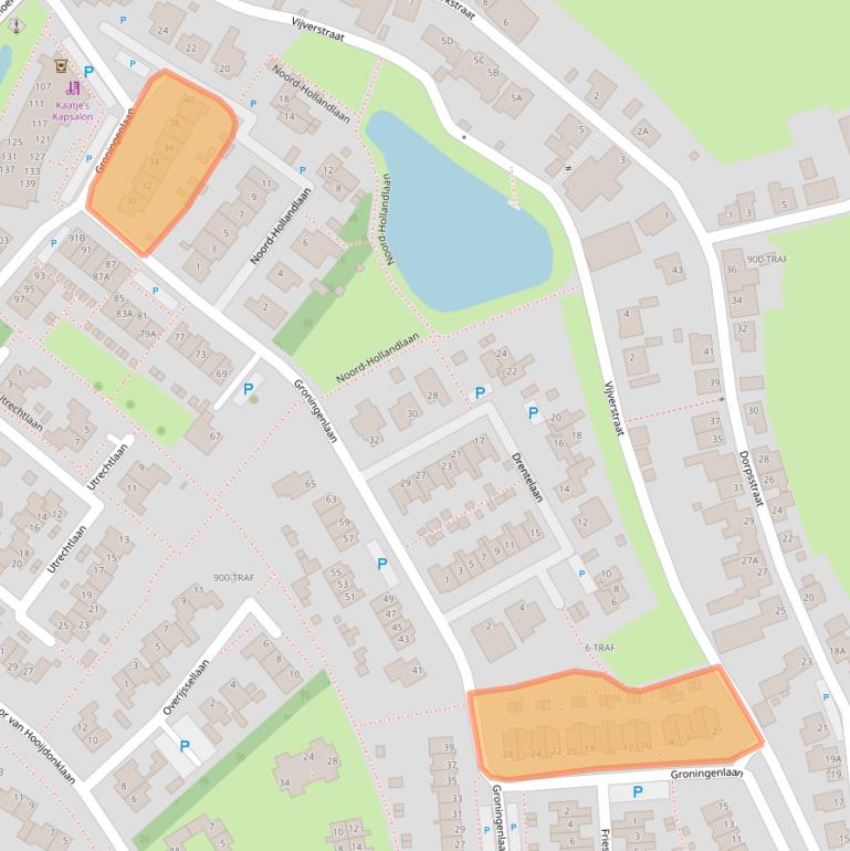 Kaart van postcodegebied 4926GB.