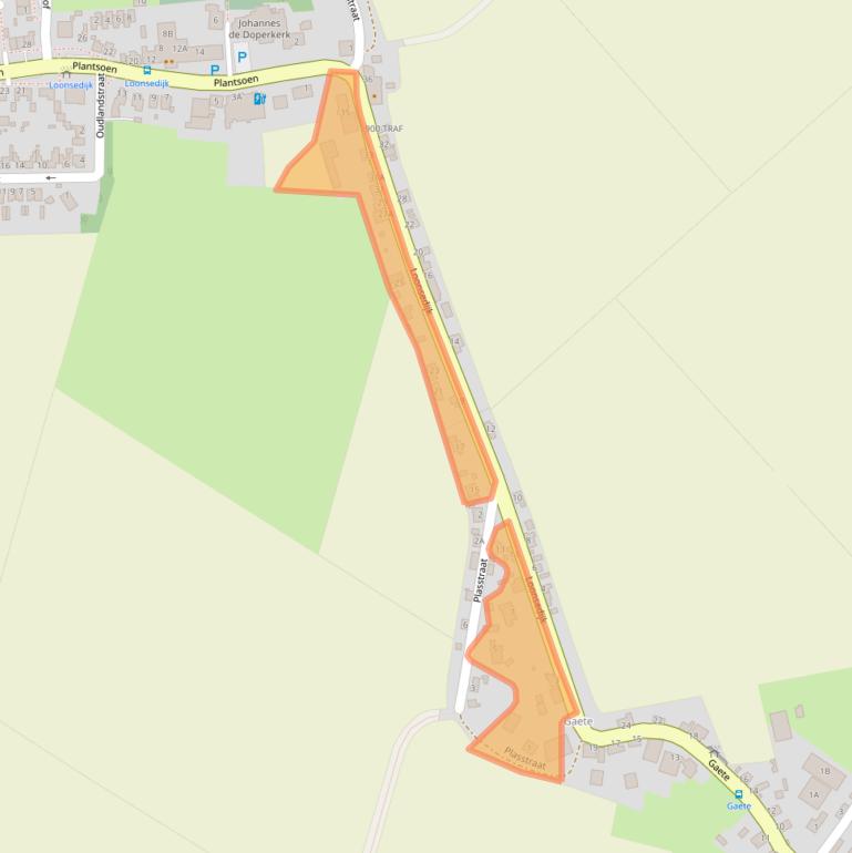 Kaart van postcodegebied 4926RK.