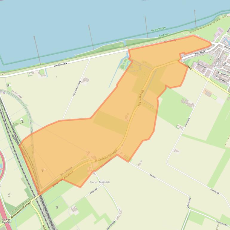 Kaart van postcodegebied 4926SB.