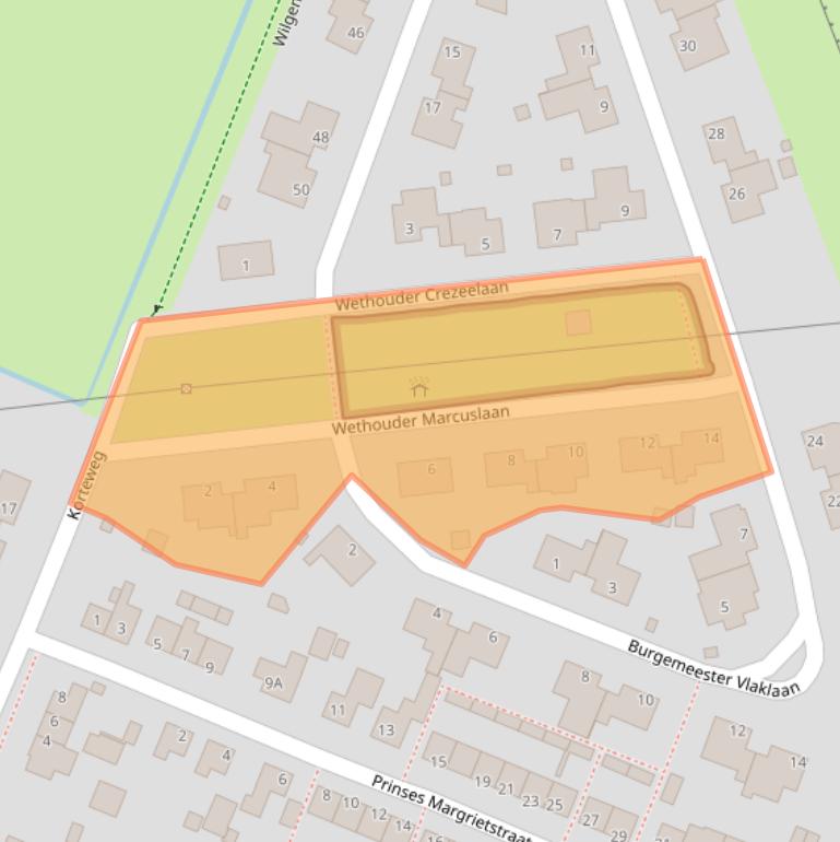 Kaart van postcodegebied 4927AD.