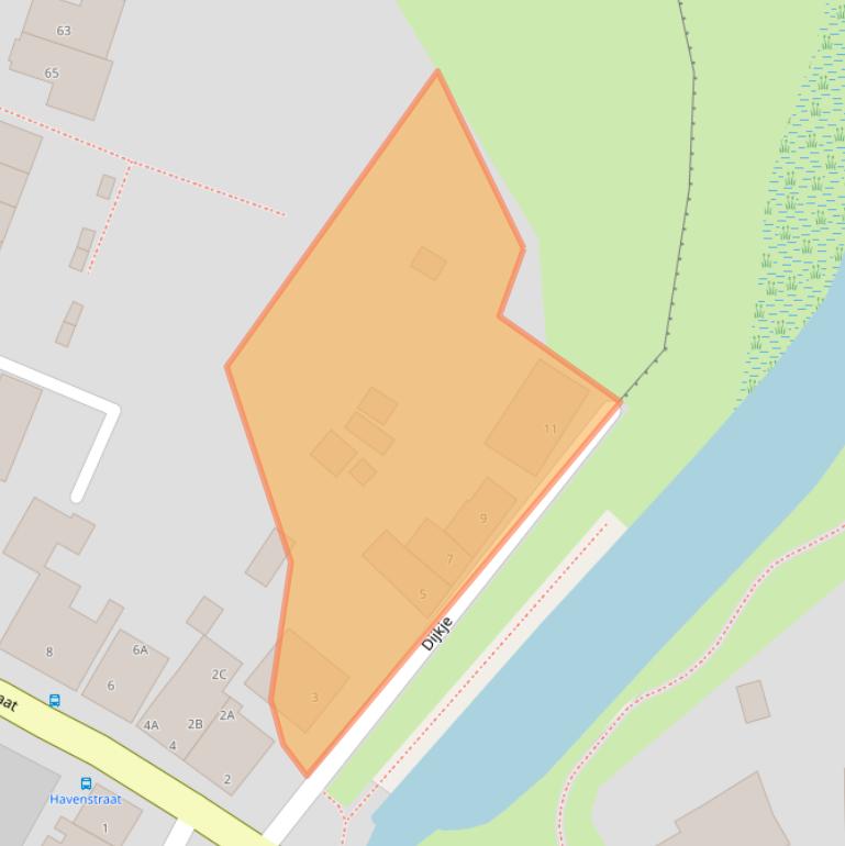 Kaart van postcodegebied 4927AP.