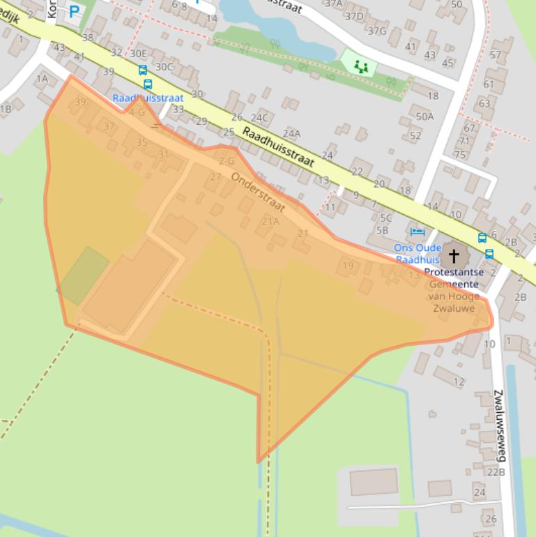 Kaart van postcodegebied 4927AR.