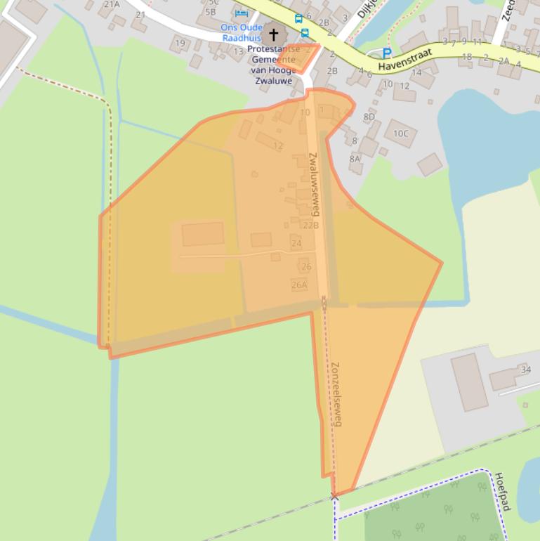 Kaart van postcodegebied 4927AV.