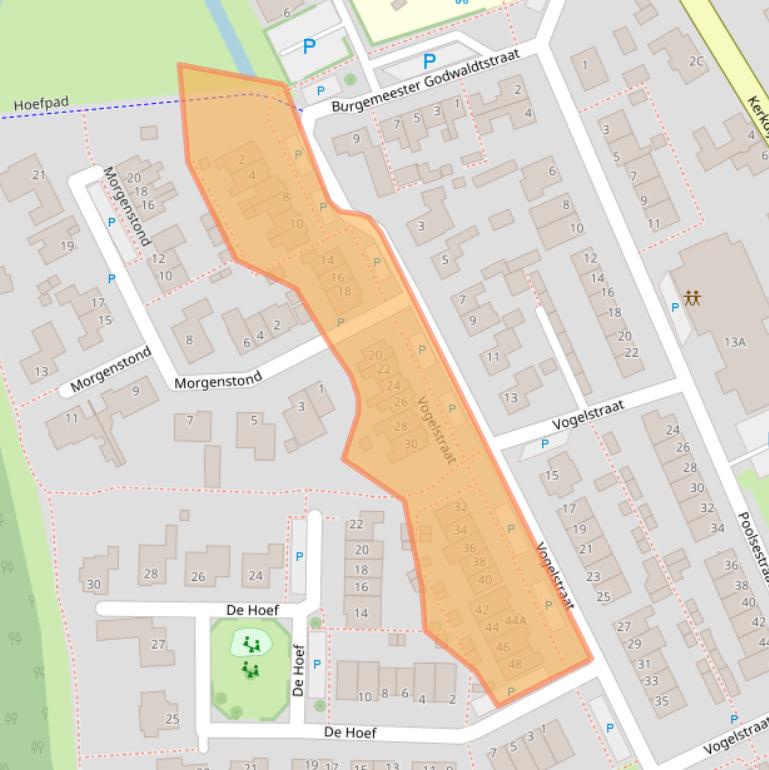 Kaart van postcodegebied 4927BL.