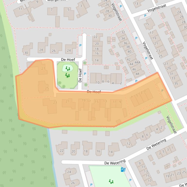 Kaart van postcodegebied 4927BP.