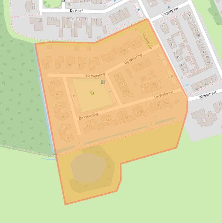 Kaart van postcodegebied 4927BS.