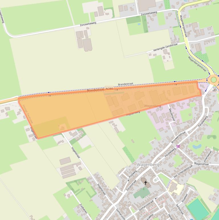 Kaart van postcodegebied 4927PC.