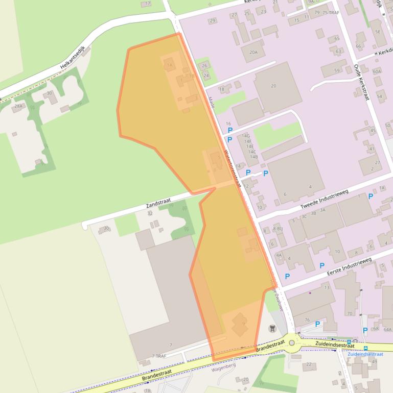 Kaart van postcodegebied 4927RG.