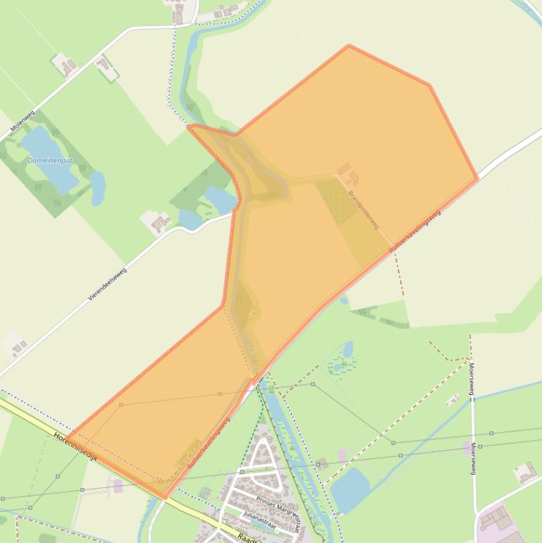 Kaart van postcodegebied 4927SE.