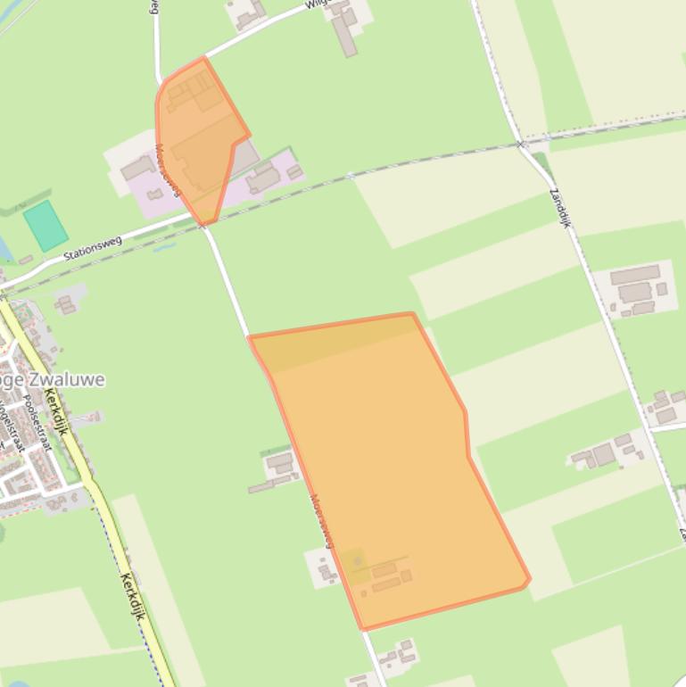 Kaart van postcodegebied 4927SJ.