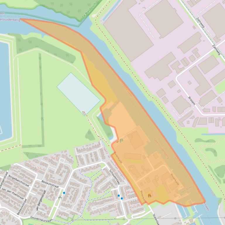 Kaart van postcodegebied 4931AA.