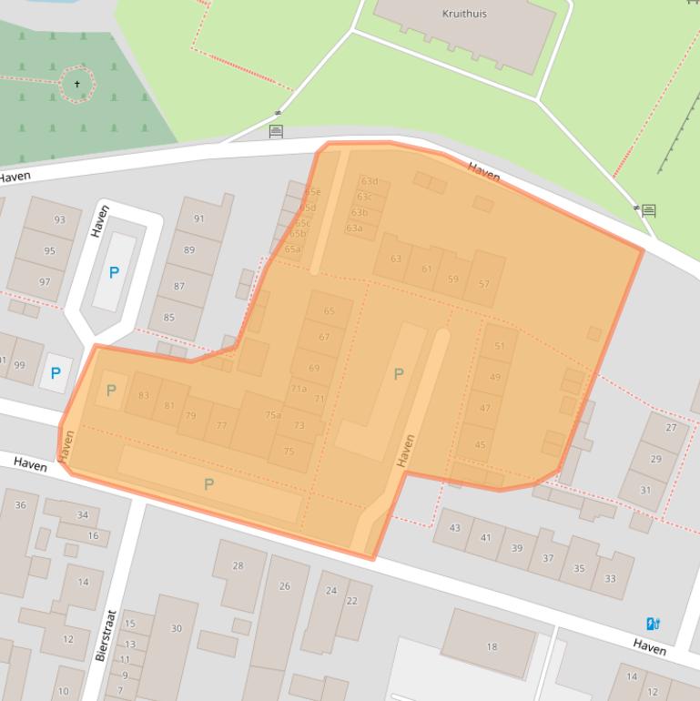 Kaart van postcodegebied 4931AE.