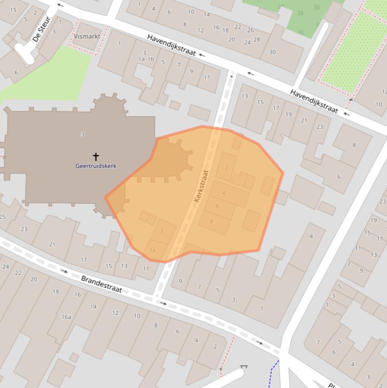 Kaart van postcodegebied 4931AR.