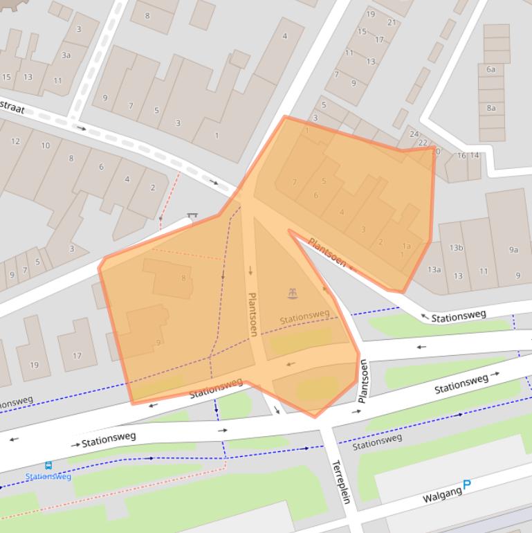 Kaart van postcodegebied 4931AT.