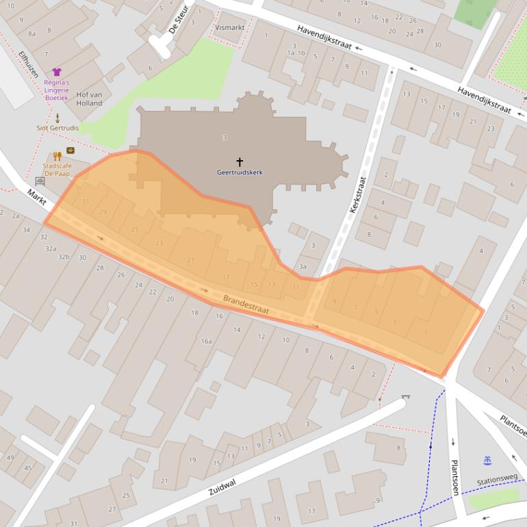 Kaart van postcodegebied 4931AV.