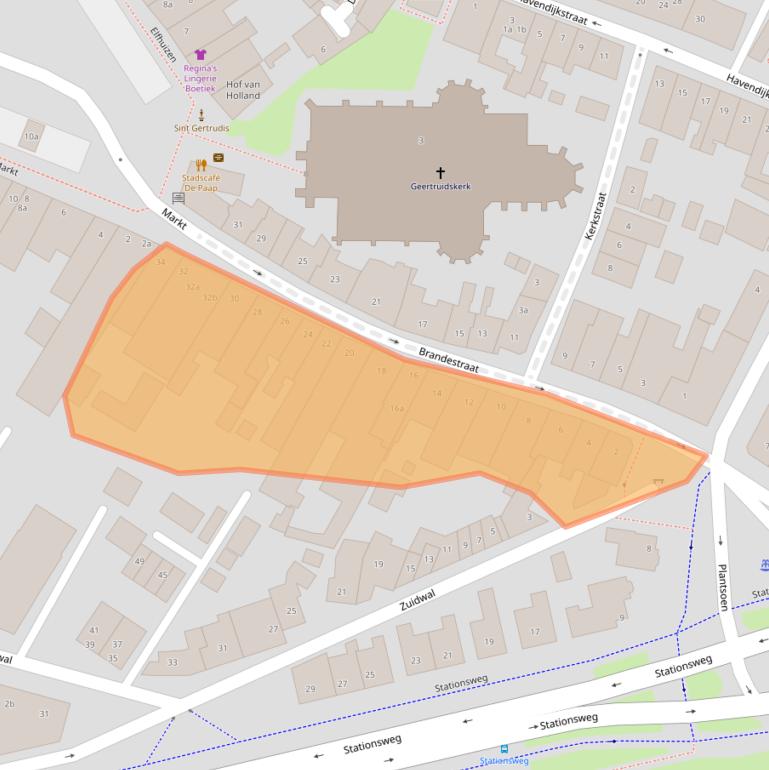 Kaart van postcodegebied 4931AW.