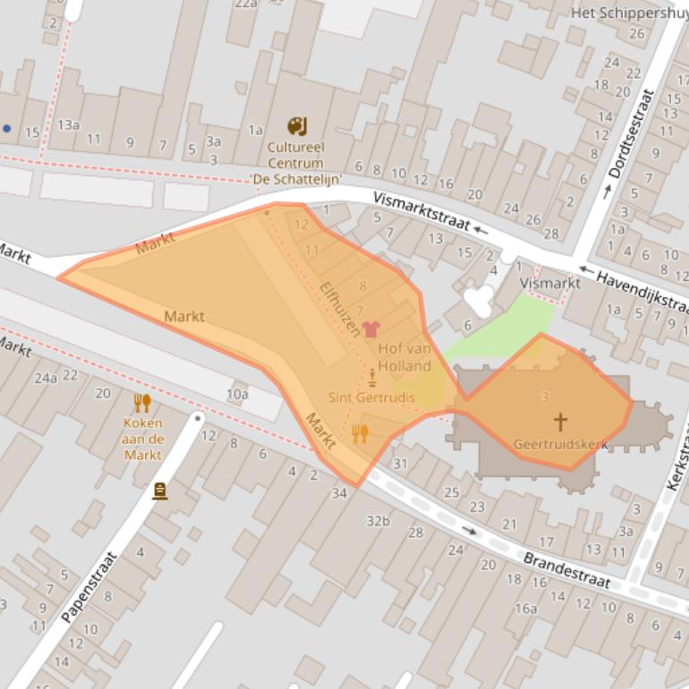 Kaart van postcodegebied 4931AX.