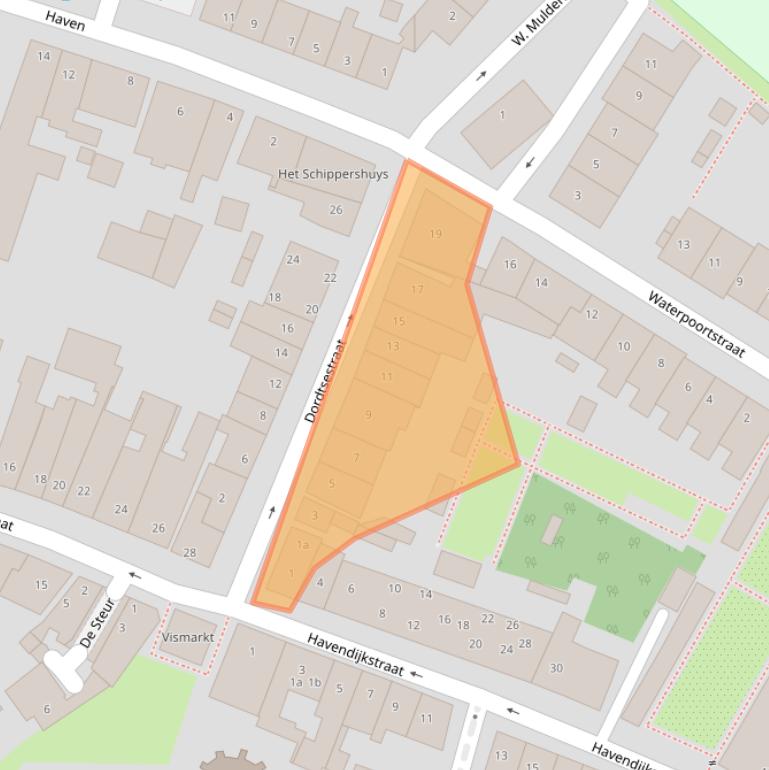 Kaart van postcodegebied 4931BA.