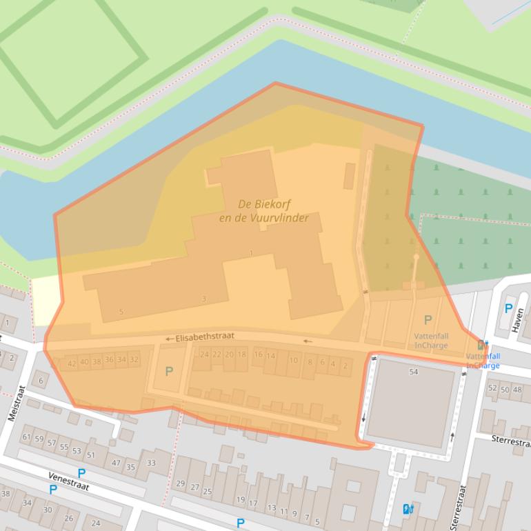 Kaart van postcodegebied 4931BD.