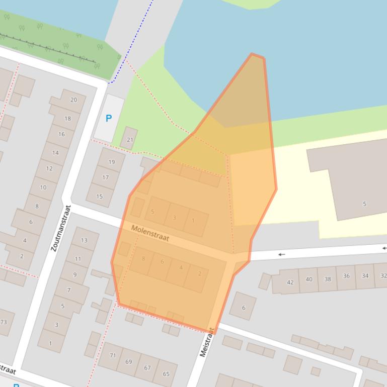 Kaart van postcodegebied 4931BG.