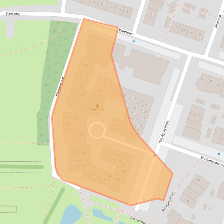 Kaart van postcodegebied 4931BL.