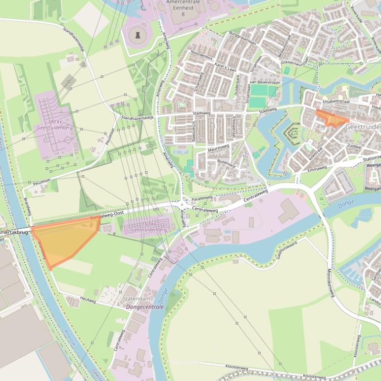 Kaart van postcodegebied 4931BP.