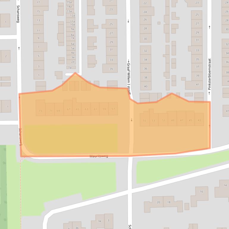 Kaart van postcodegebied 4931CC.