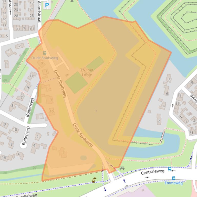 Kaart van postcodegebied 4931CK.