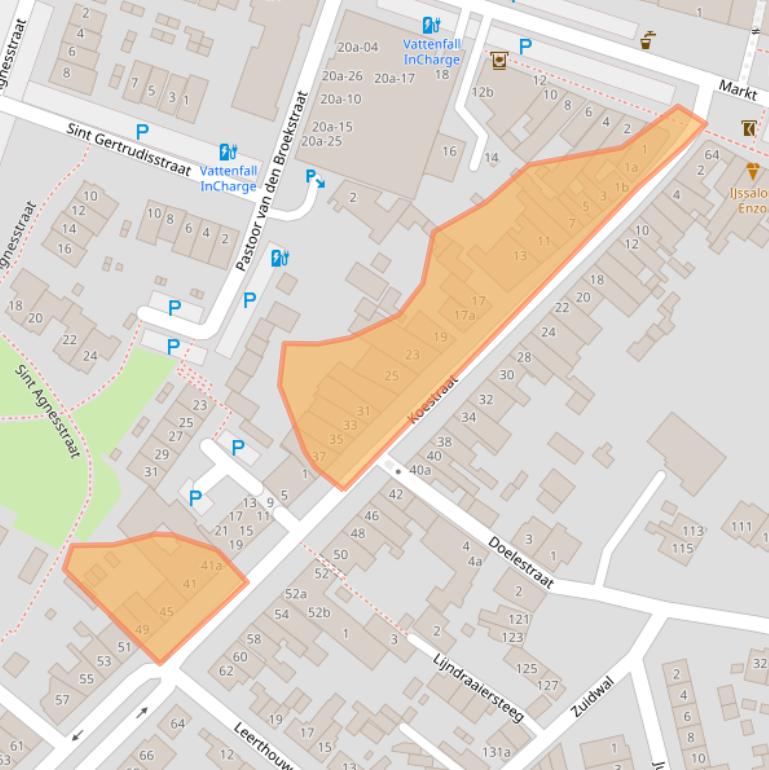 Kaart van postcodegebied 4931CP.