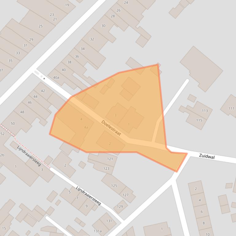 Kaart van postcodegebied 4931CV.