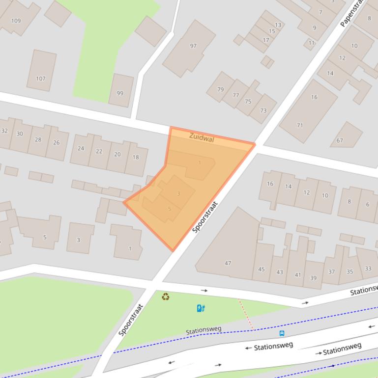 Kaart van postcodegebied 4931DB.