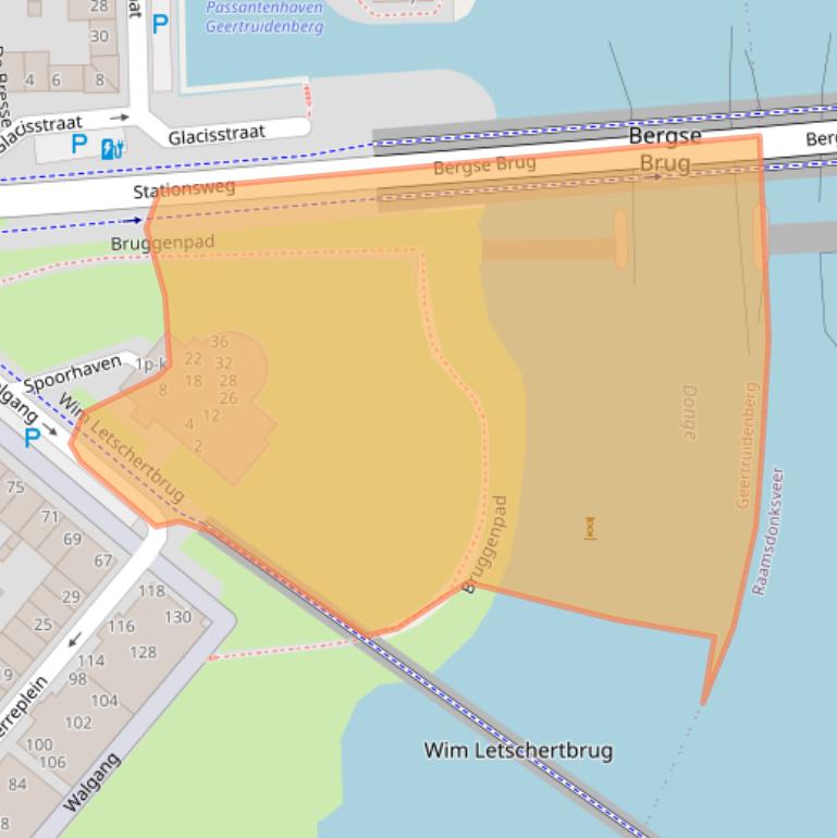 Kaart van postcodegebied 4931DJ.