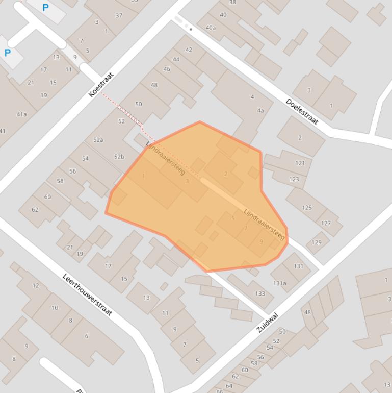 Kaart van postcodegebied 4931DP.