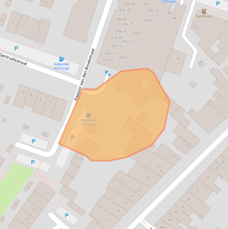 Kaart van postcodegebied 4931DR.