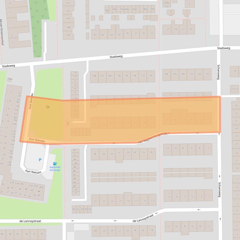Kaart van postcodegebied 4931EK.