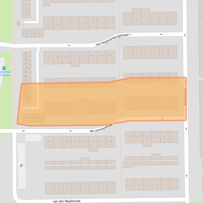 Kaart van postcodegebied 4931EN.